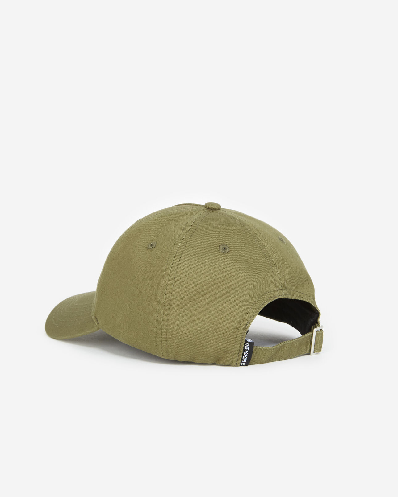 The Kooples MEN KAKI khaki cap in cotton with logo