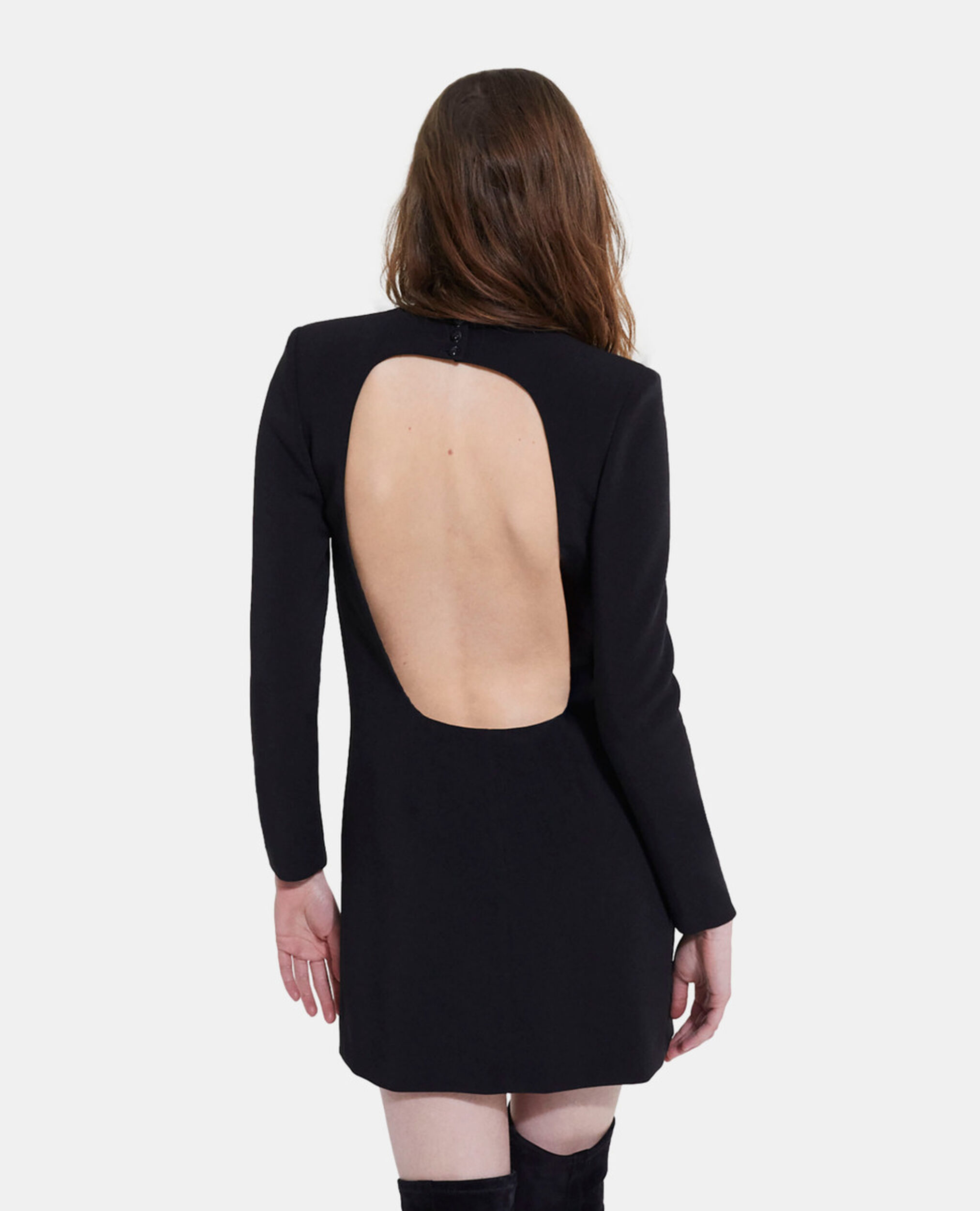 Robe courte noire, BLACK, hi-res image number null