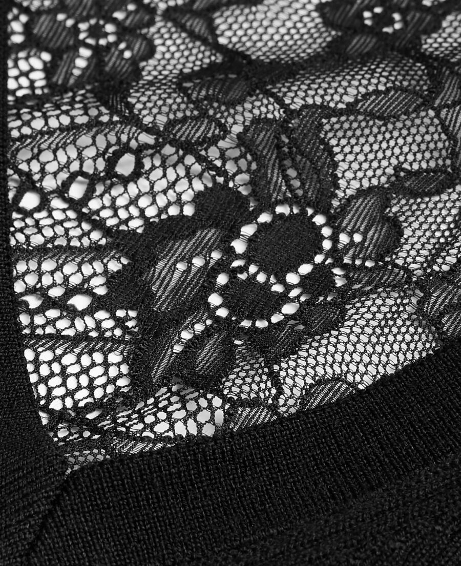 black wool sweater
