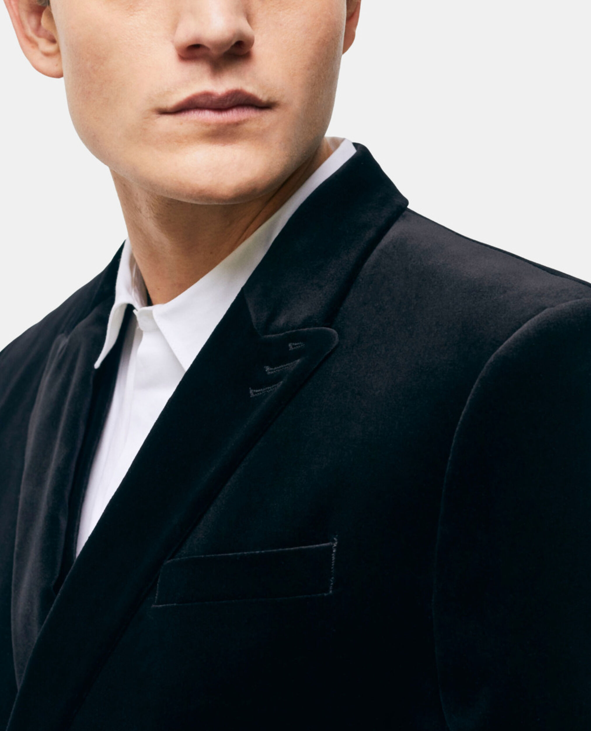 Veste de costume croisée noire, BLACK, hi-res image number null