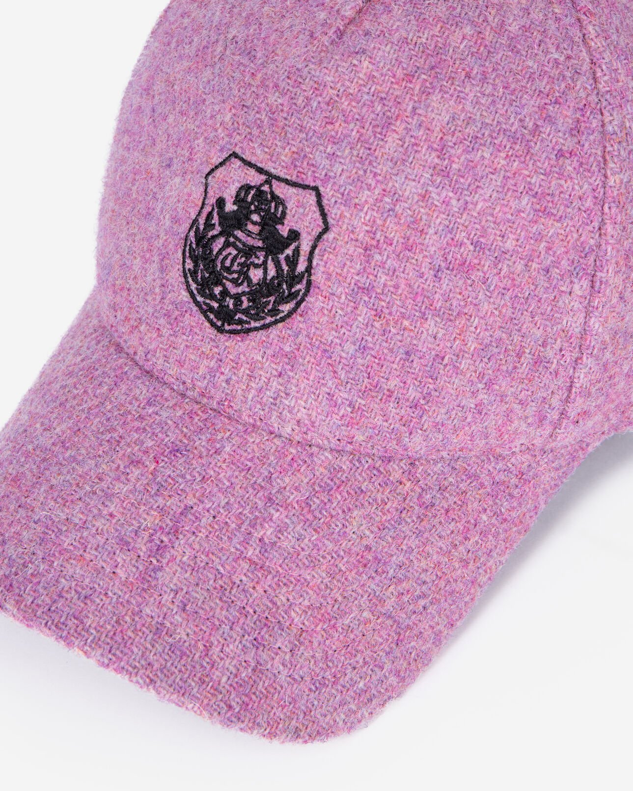 The Kooples MIXED PINK pink wool cap the kooples x harris tweed
