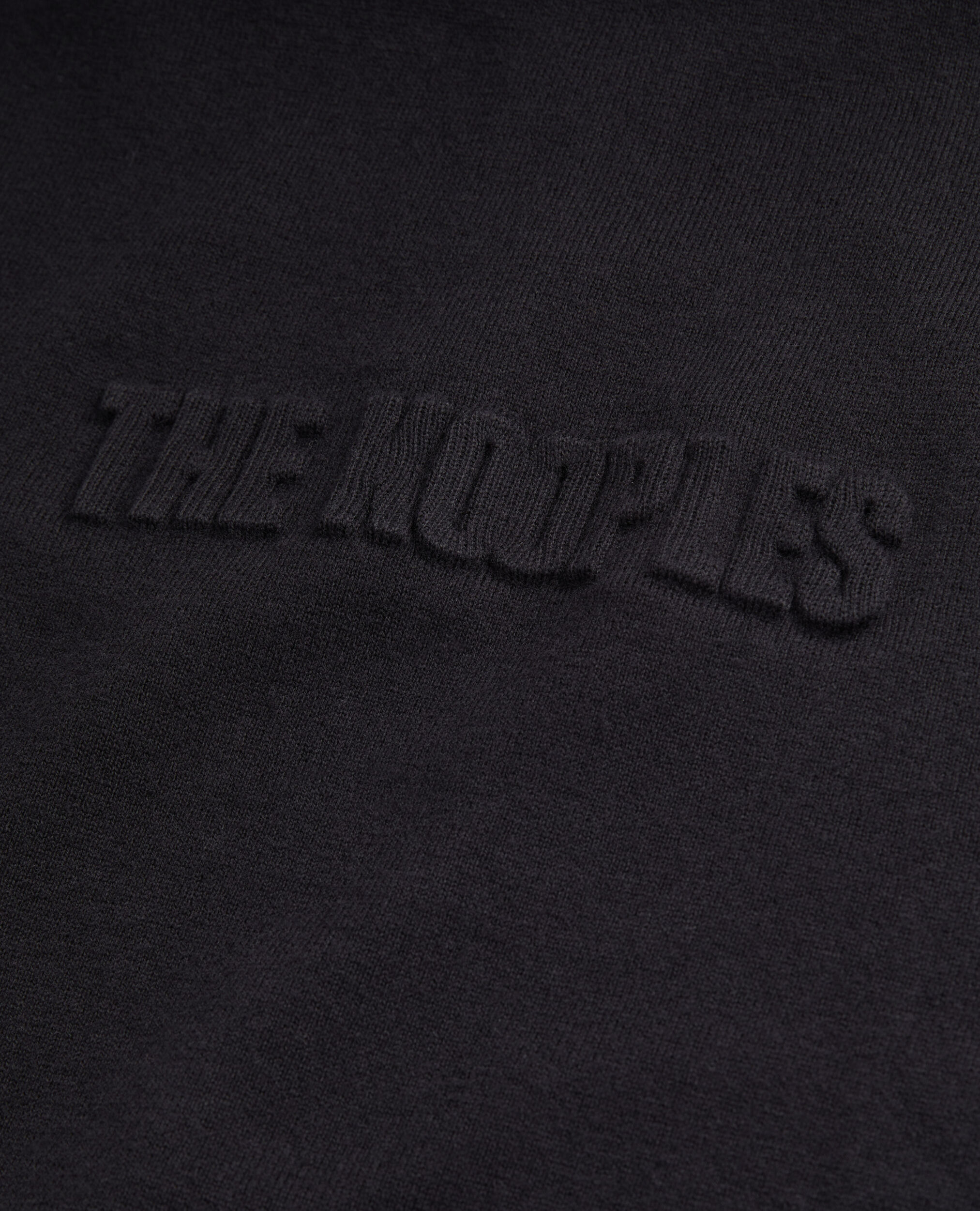 Black sweater with debossed logo, BLACK, hi-res image number null