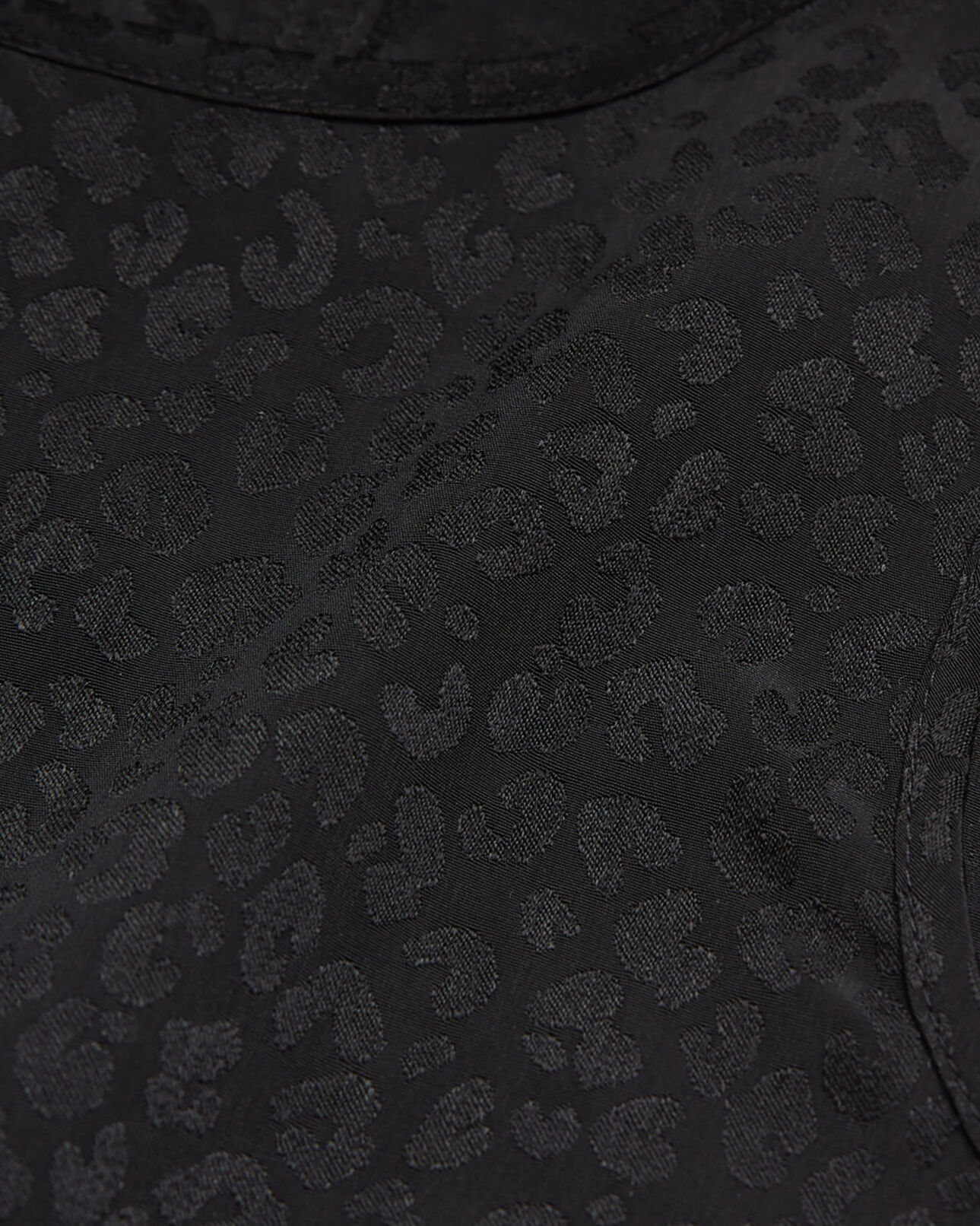 The Kooples F BLACK black leopard print tank top
