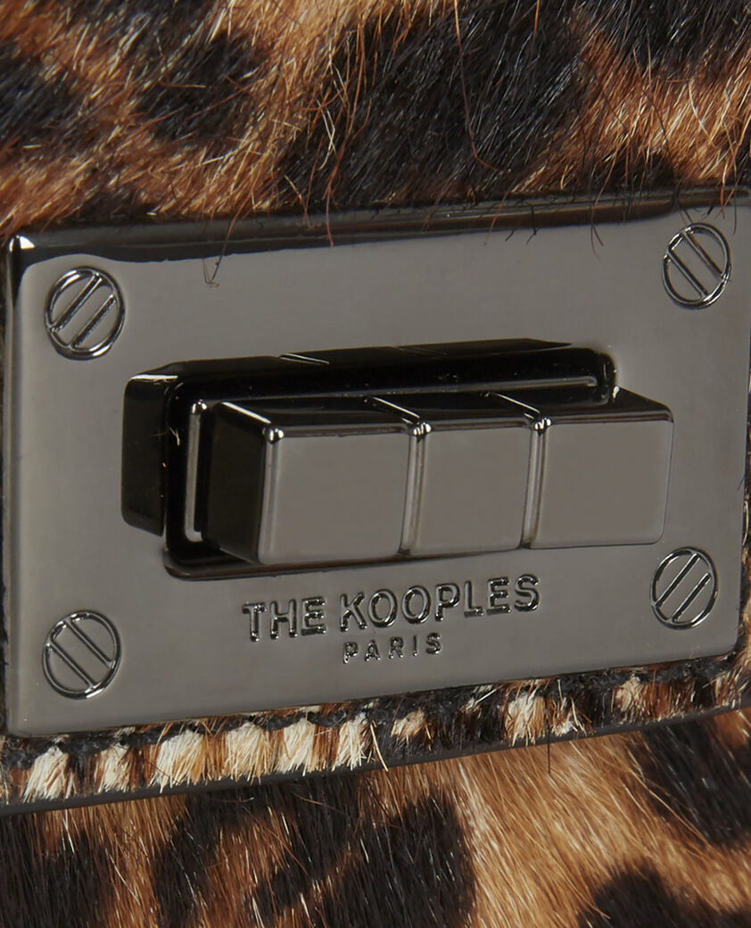 The Kooples WOMEN LEOPARD nano emily bag in leopard print leather