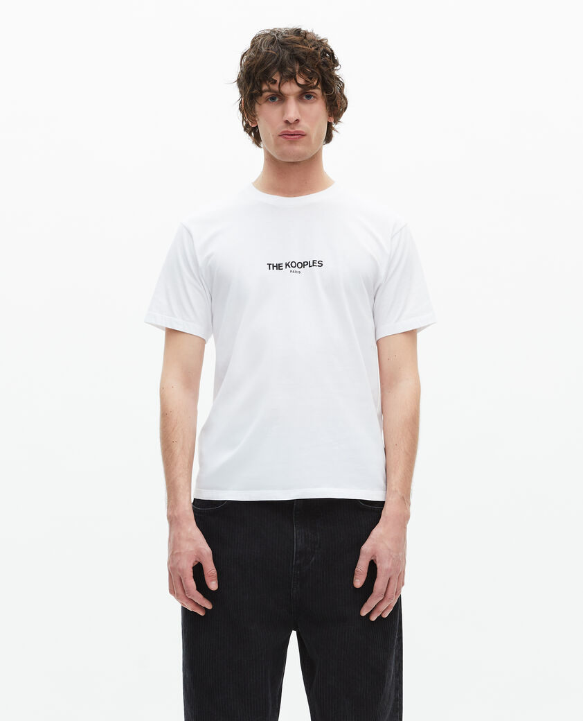 The Kooples H WHITE white logo t-shirt
