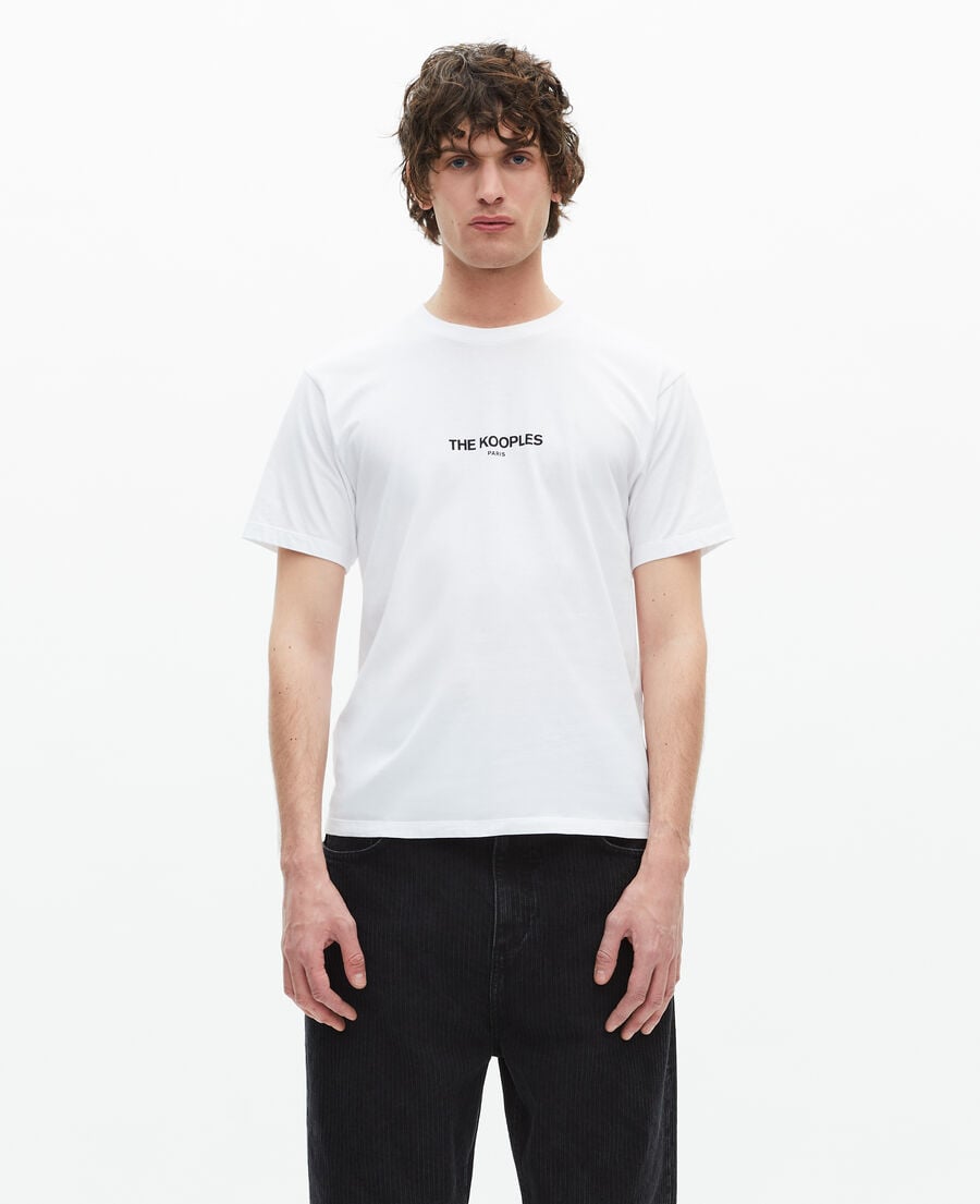The Kooples H WHITE white logo t-shirt
