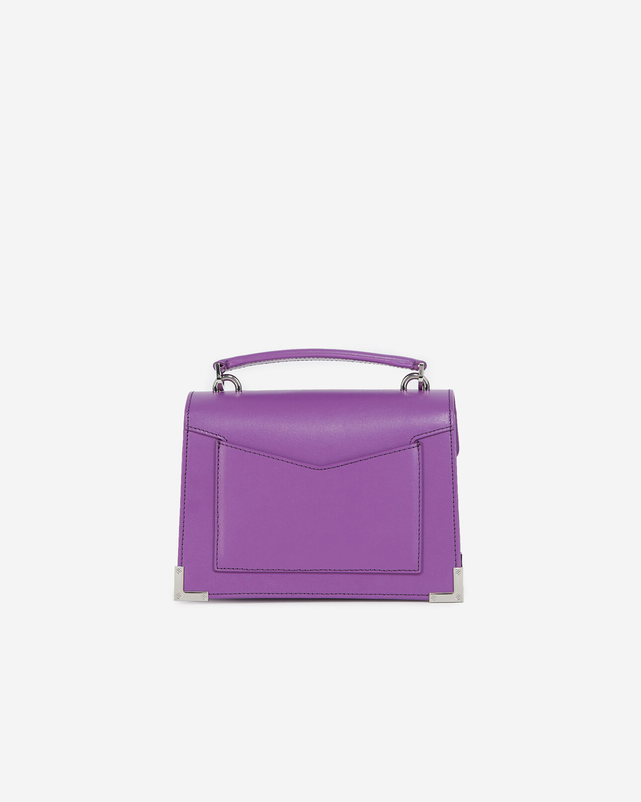 The Kooples FEMME VIOLET sac small emily cuir violet lisse