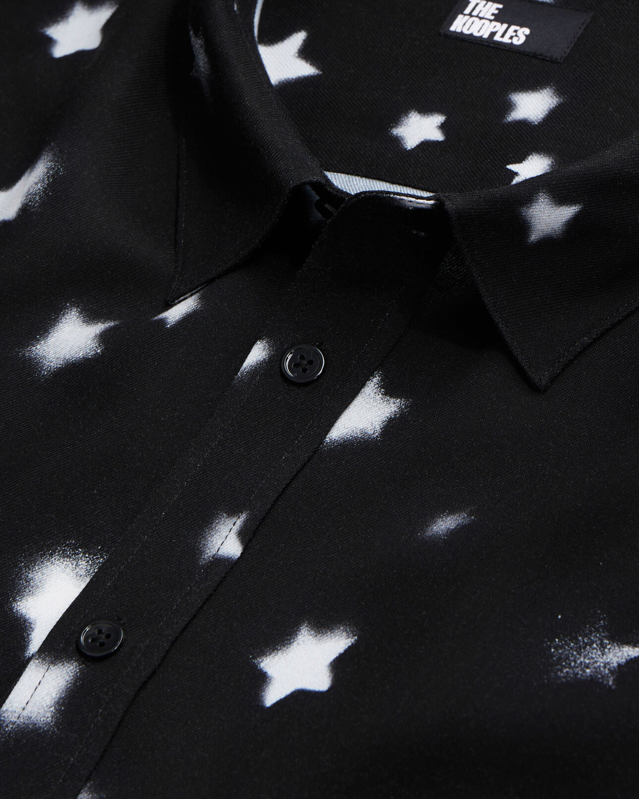 The Kooples MEN BLACK printed shirt