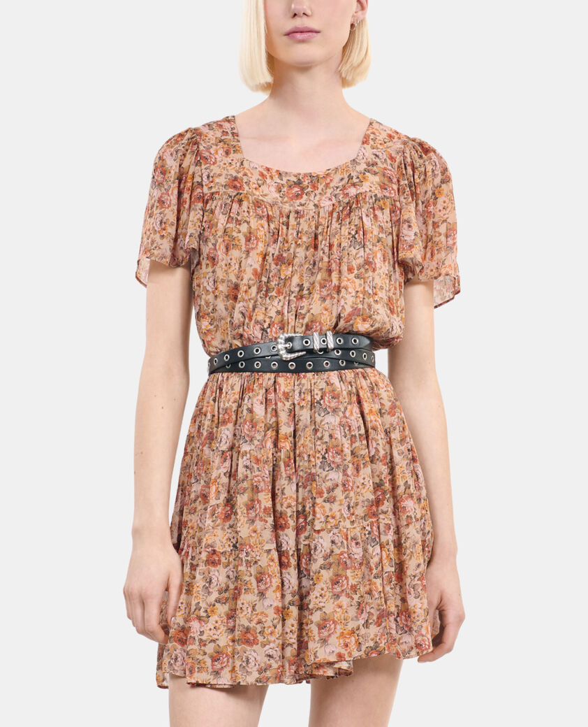 The Kooples WOMEN BLACK black leather double wrap belt