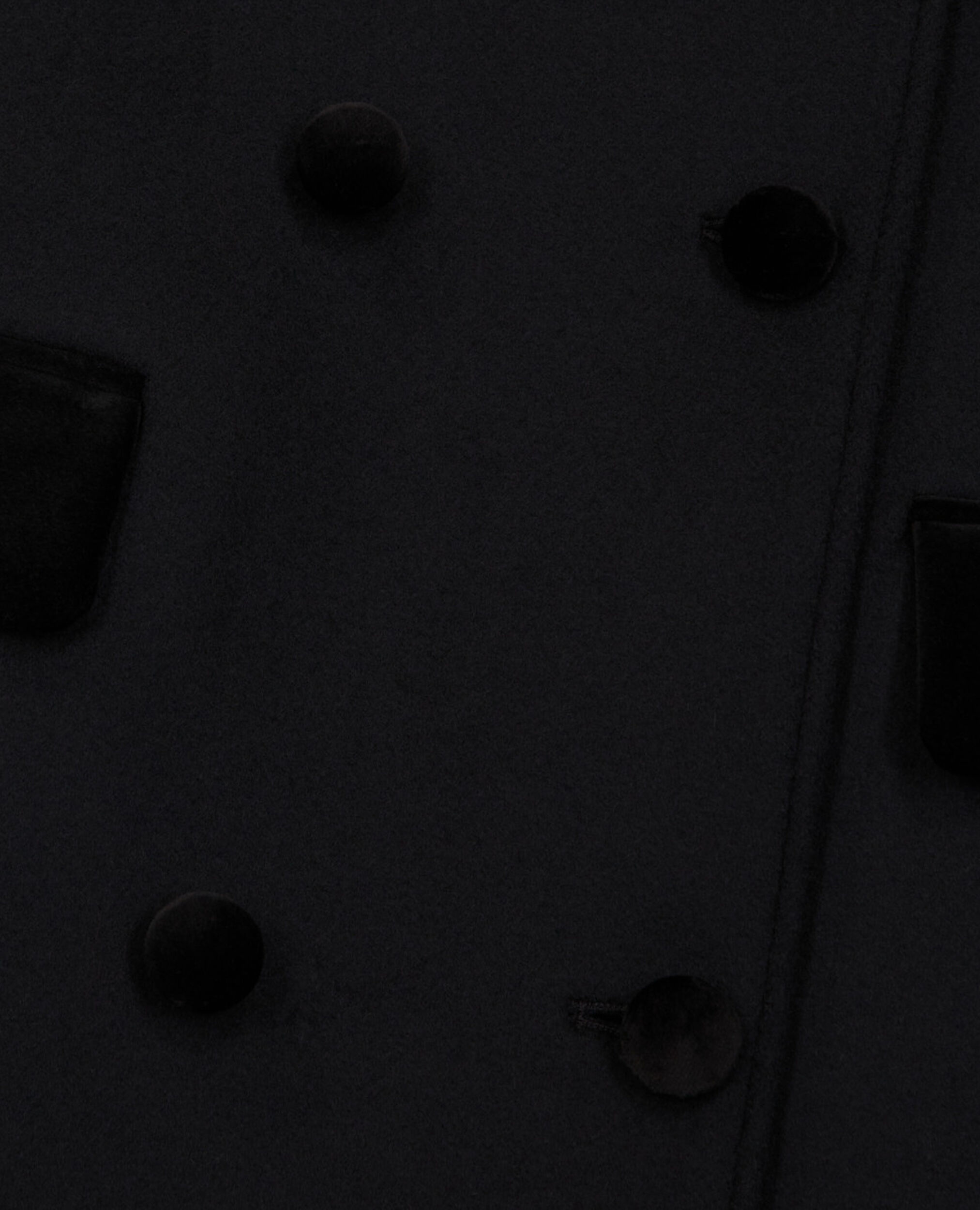 Schwarzer Wollmantel aus Kaschmir, BLACK, hi-res image number null