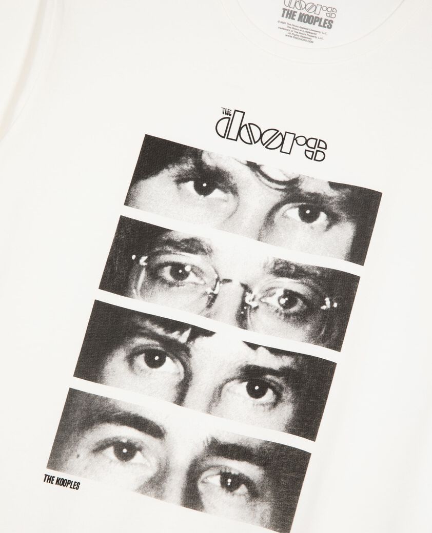 The Kooples UNISEX ECRU gemischtes t-shirt the doors x the kooples ecru