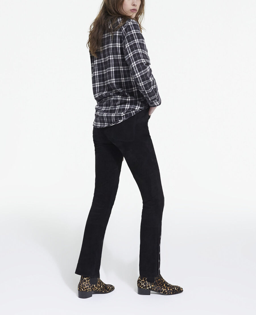 The Kooples F BLACK overshirt with check motif