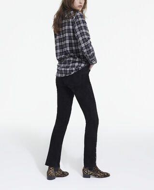The Kooples F BLACK overshirt with check motif