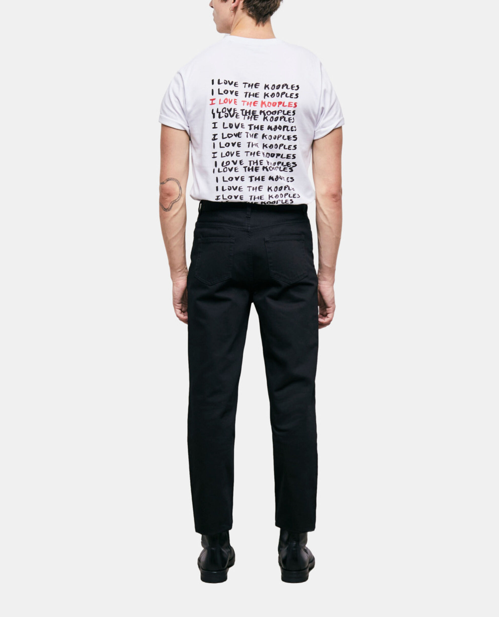 Jean droit noir, BLACK, hi-res image number null