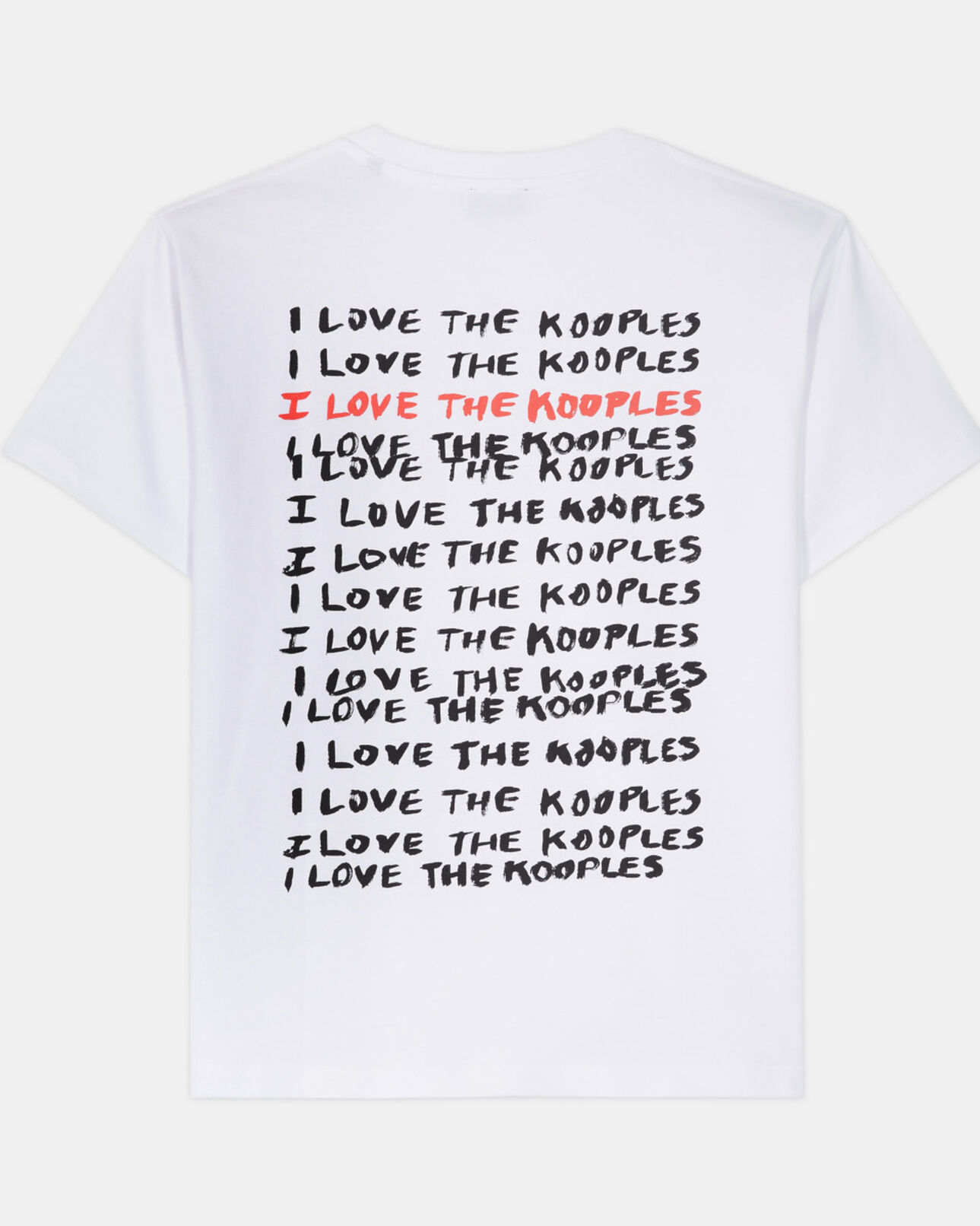 The Kooples FEMME WHITE t-shirt femme i love kooples blanc