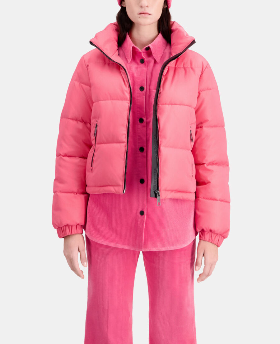 The Kooples DAMEN FUSHIA rosa daunenjacke