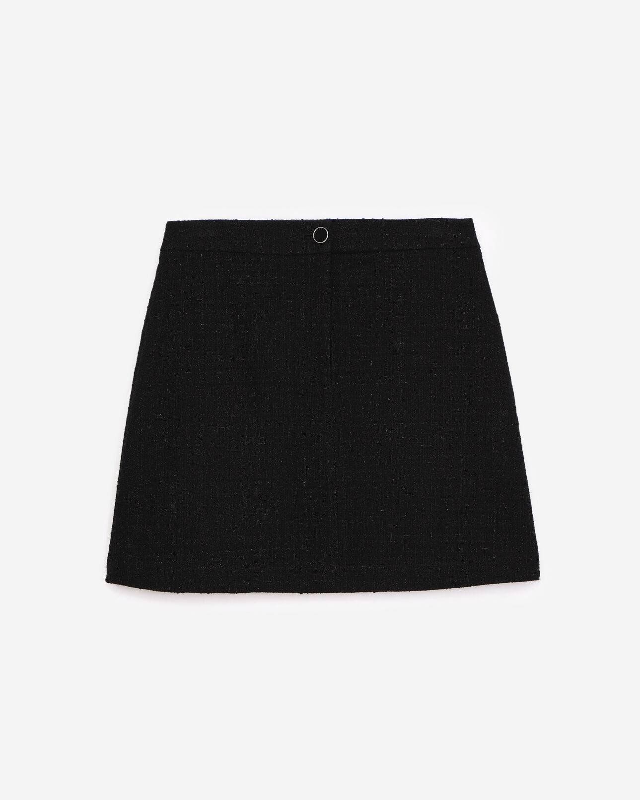 The Kooples DAMEN BLACK rock kurz tweed schwarz pailletteneffekt