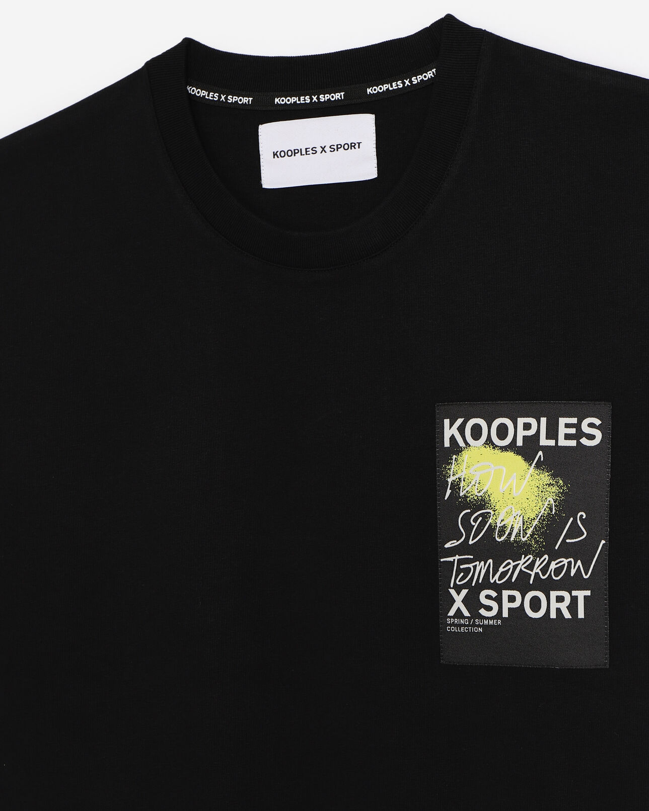 The Kooples HERREN BLACK t-shirt schwarz baumwolle logo