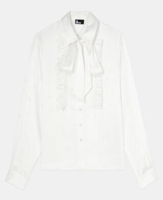 The Kooples WOMEN ECRU ecru jacquard shirt