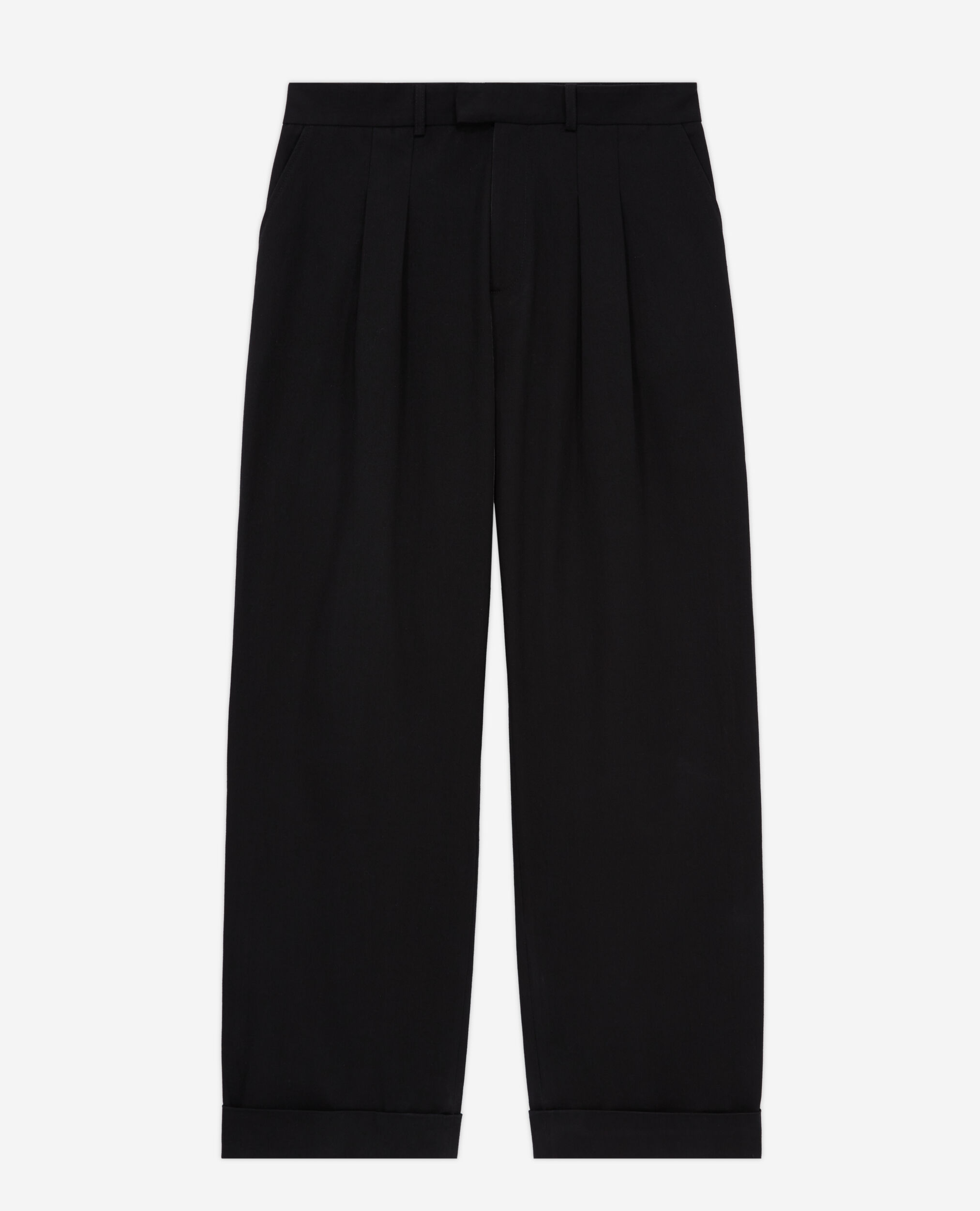 Weite, schwarze Hose, BLACK, hi-res image number null