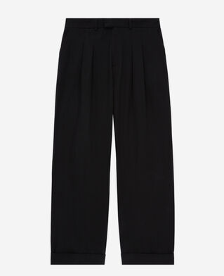 The Kooples HERREN BLACK weite, schwarze hose