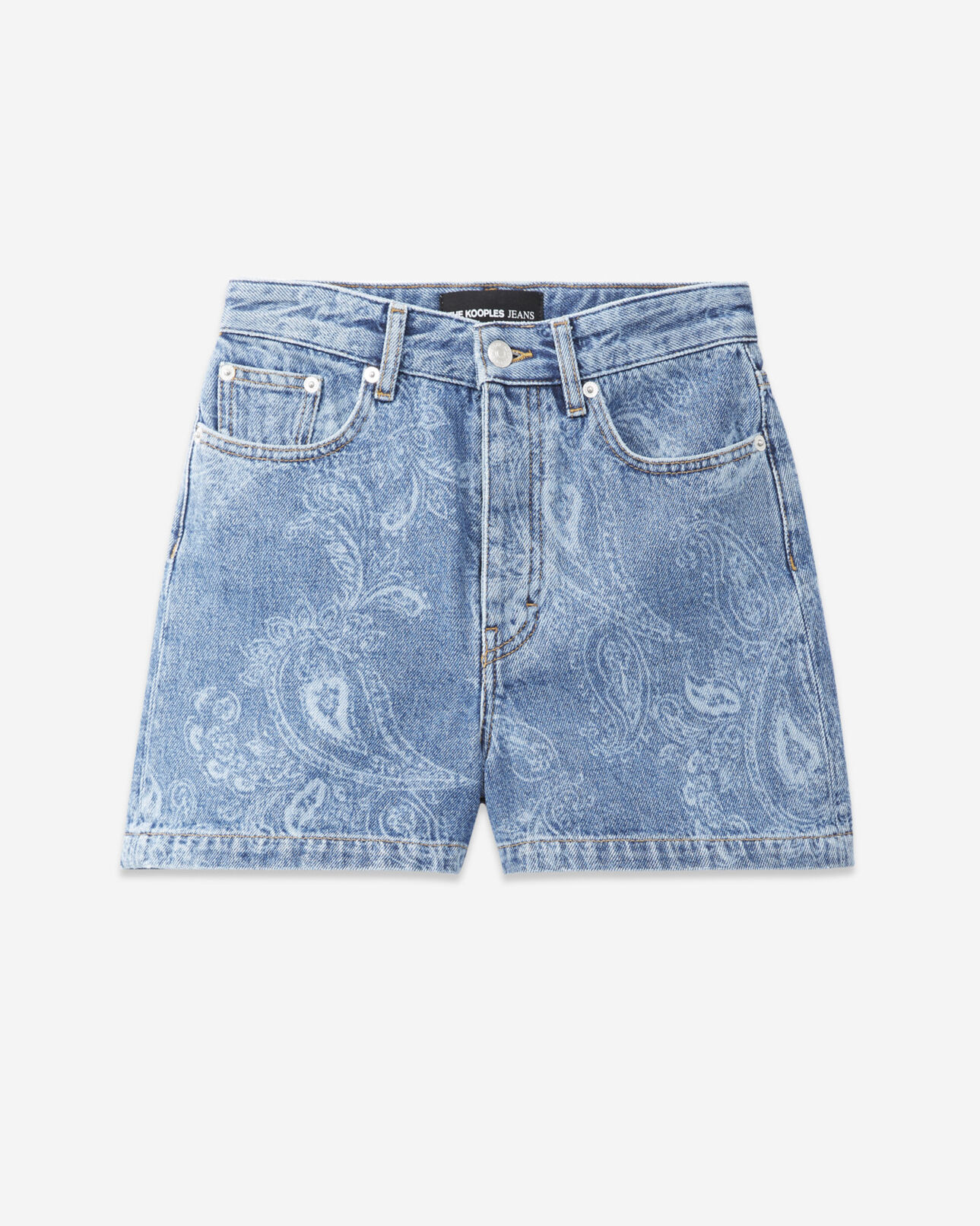 The Kooples MUJER BLUE DENIM short corto vaquero