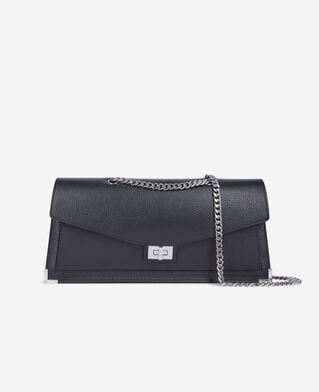 The Kooples F BLACK emily long bag in black leather