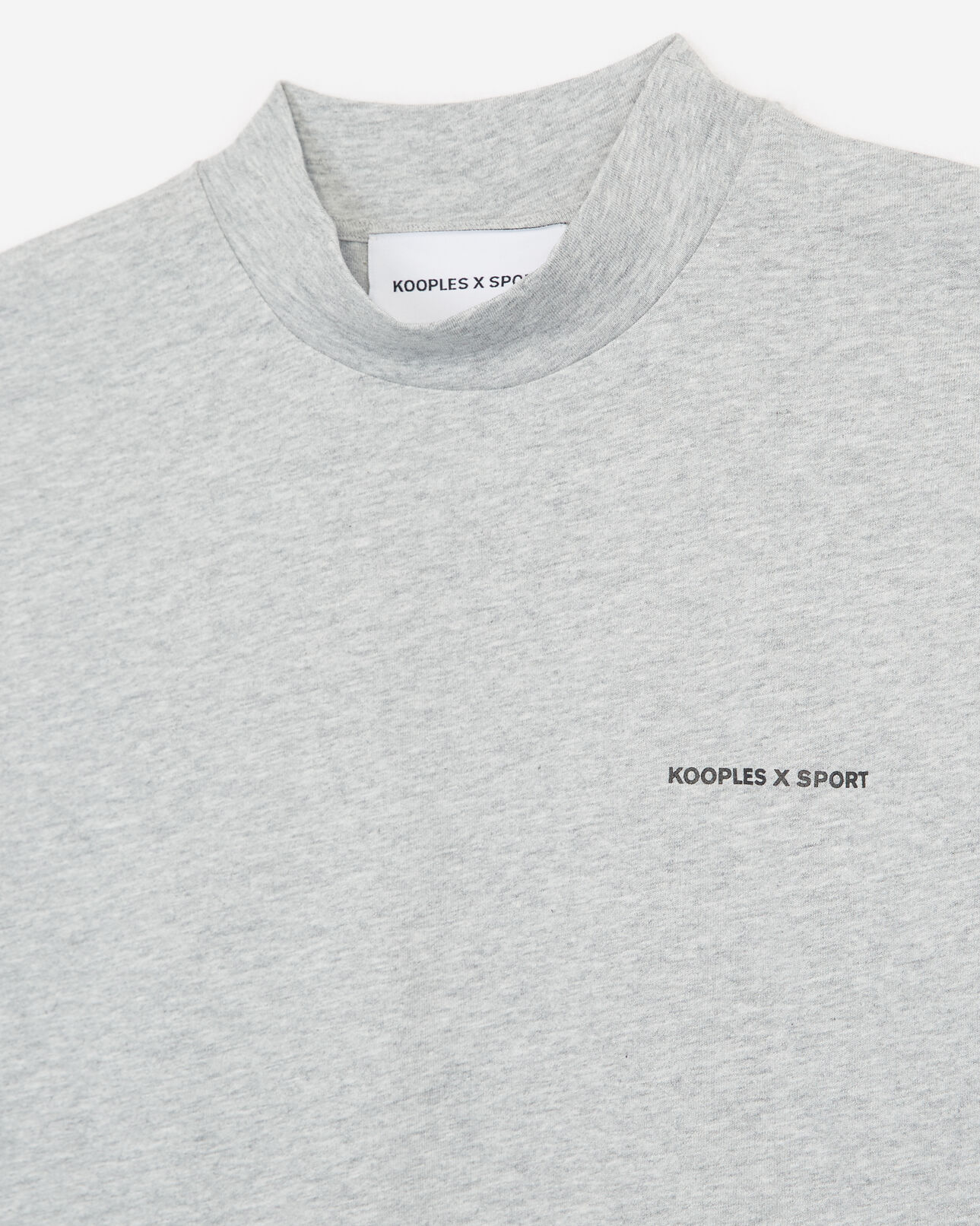The Kooples FEMME LIGHT GREY MELANGE t-shirt coton gris