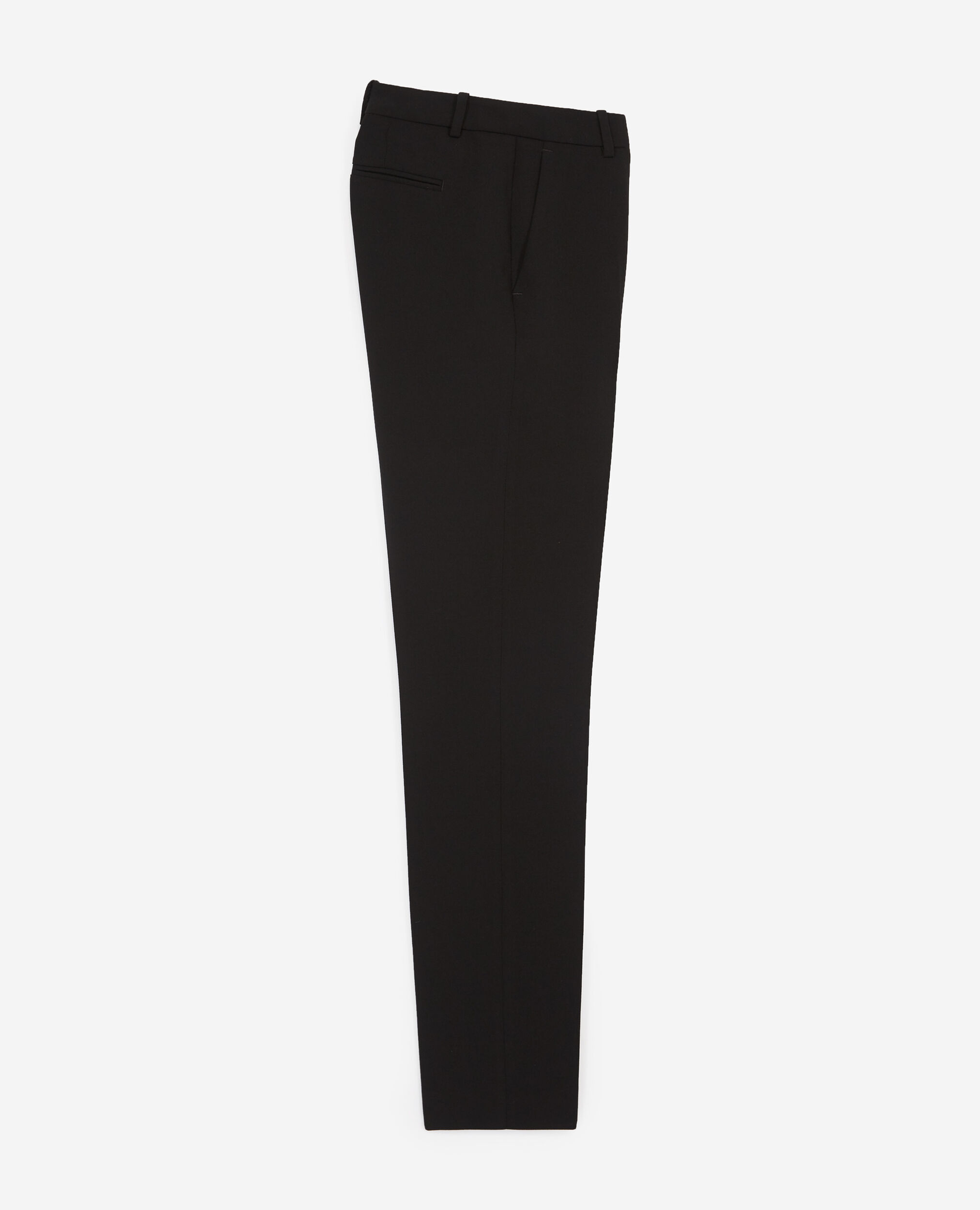 Pantalon costume noir crêpe, BLACK, hi-res image number null