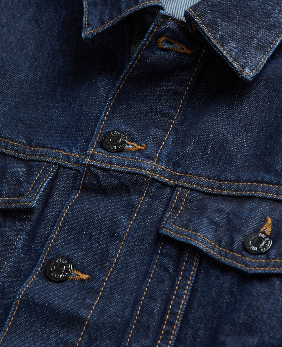 The Kooples HOMME BLUE BRUT blouson en jean bleu