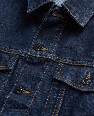 The Kooples HOMME BLUE BRUT blouson en jean bleu