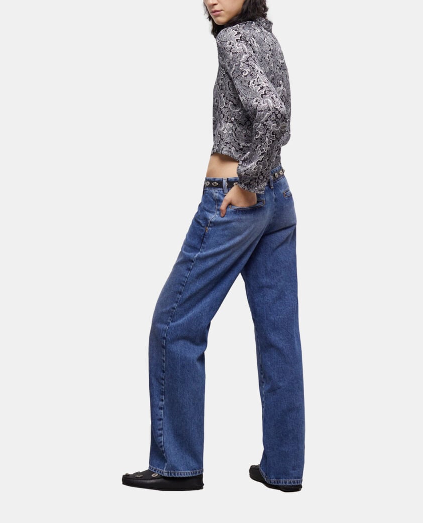 The Kooples WOMEN BLACK WHITE short black shirt