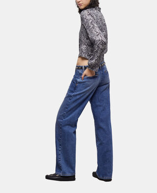 The Kooples WOMEN BLACK WHITE short black shirt