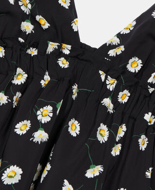 The Kooples WOMEN BLACK WHITE floral printed long dress