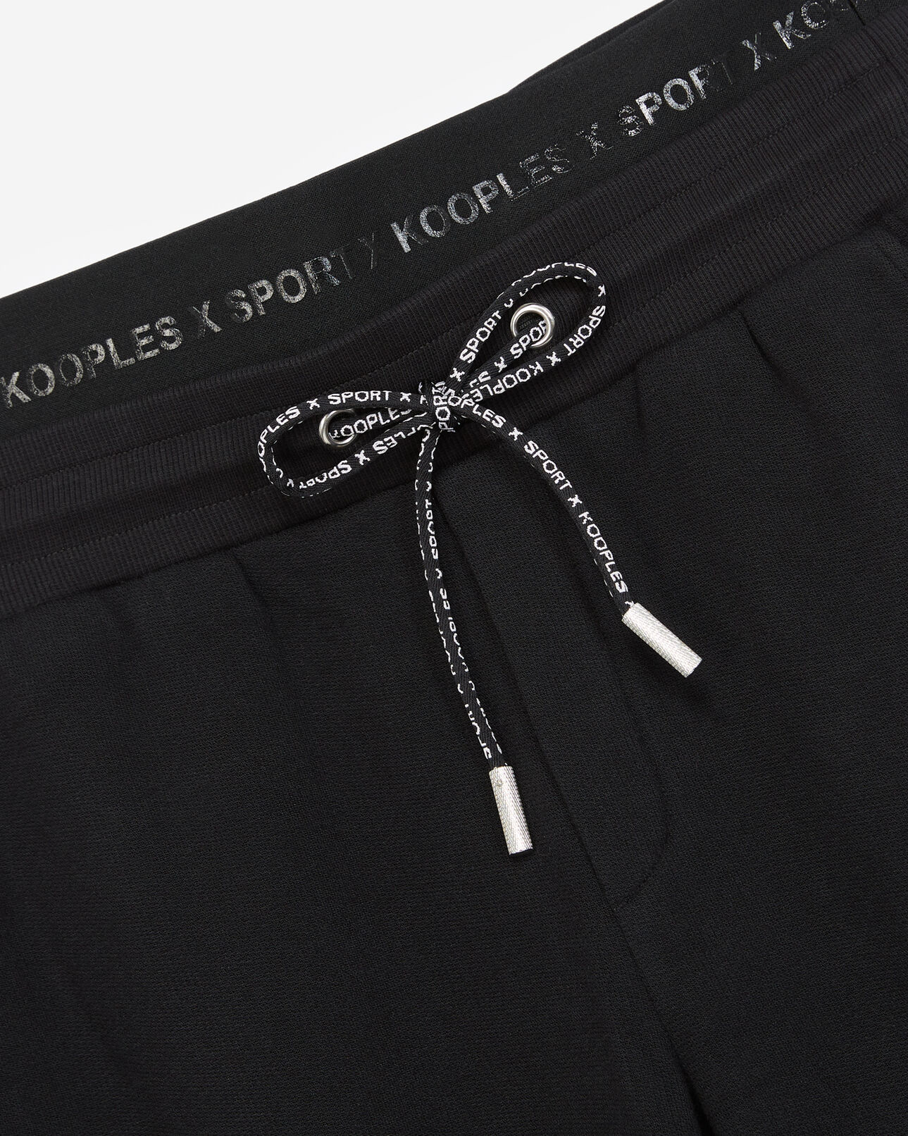 The Kooples FEMME BLACK jogging noir avec bande logo latérale