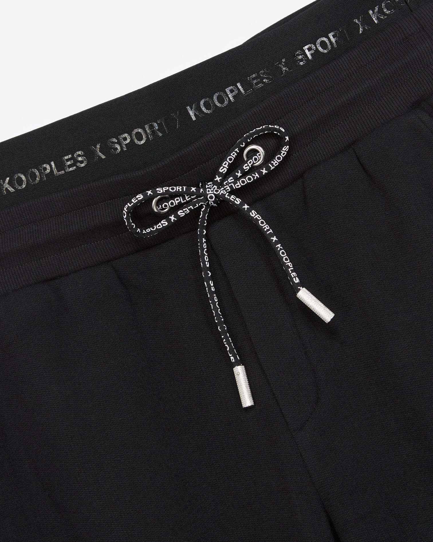 Jogging noir avec bande logo latérale, BLACK, hi-res image number null