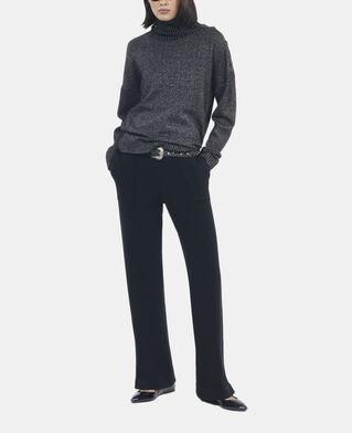 The Kooples FEMME BLACK pull en laine et cachemire noir