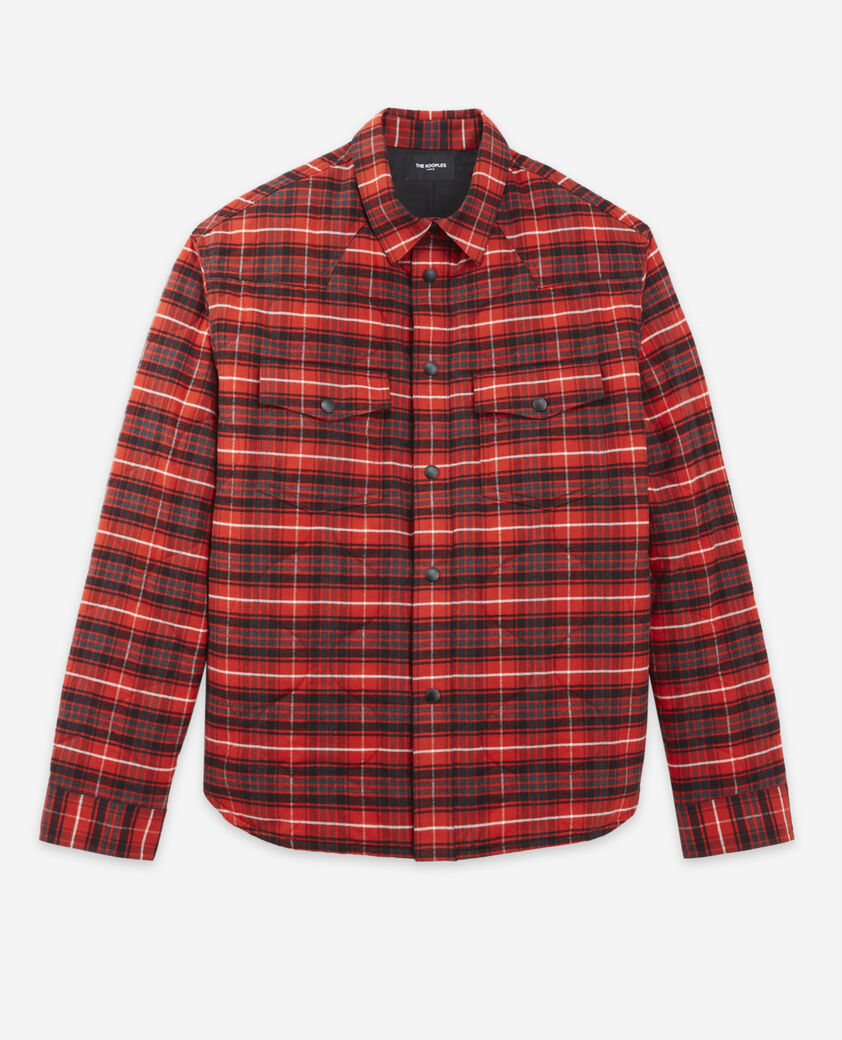 The Kooples HERREN RED / BLACK steppjacke baumwolle rot knöpfe