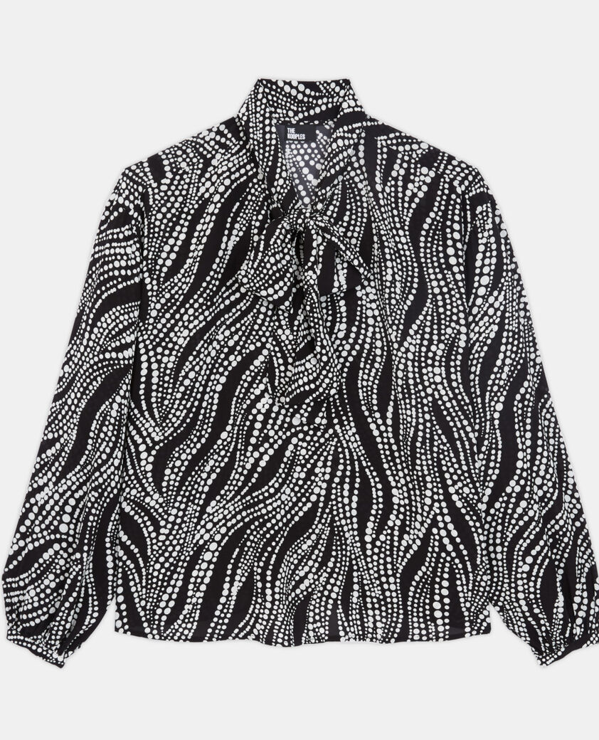 The Kooples F BLACK WHITE printed top