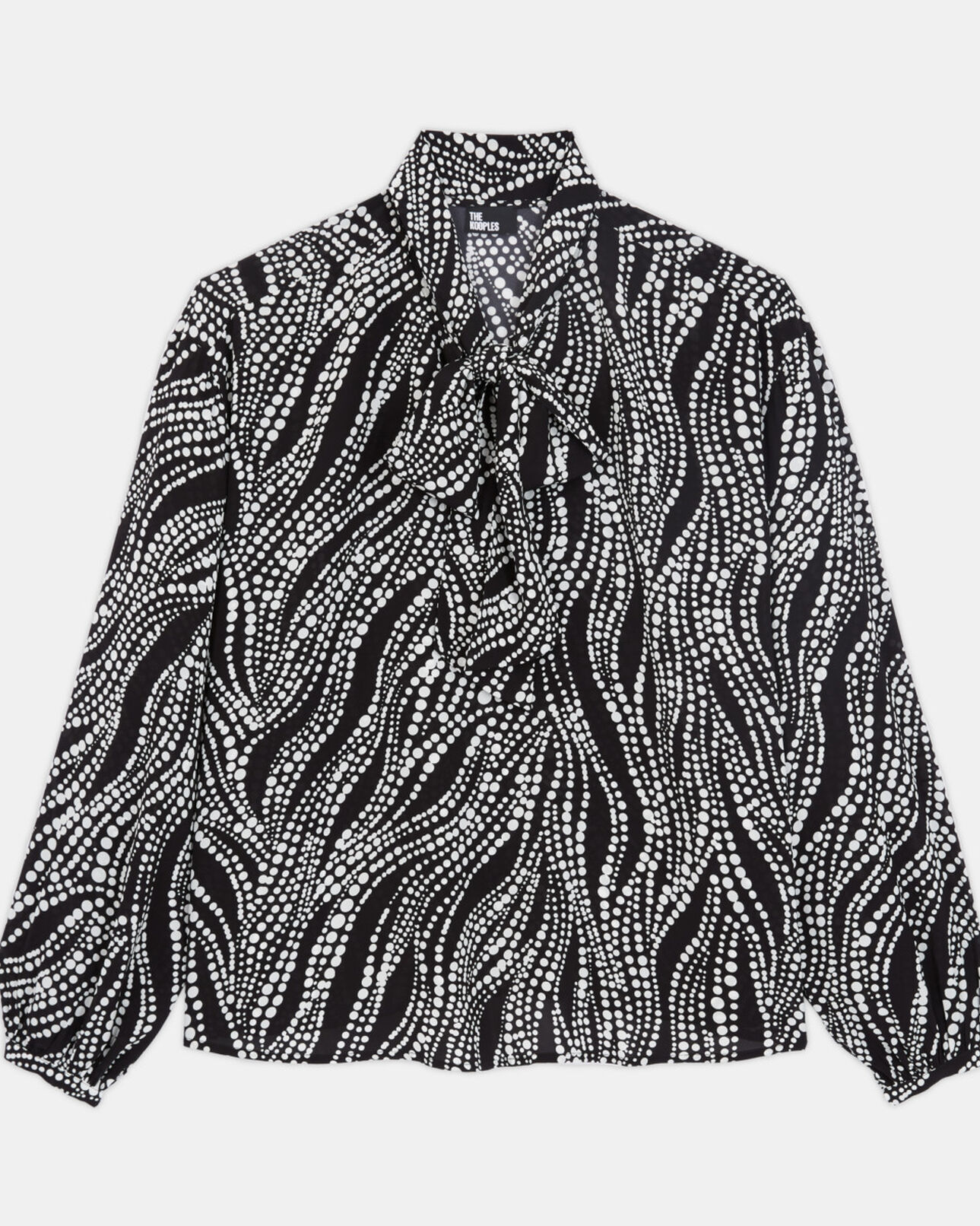 The Kooples WOMEN BLACK WHITE printed top
