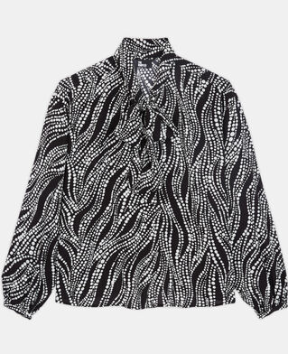 The Kooples F BLACK WHITE printed top