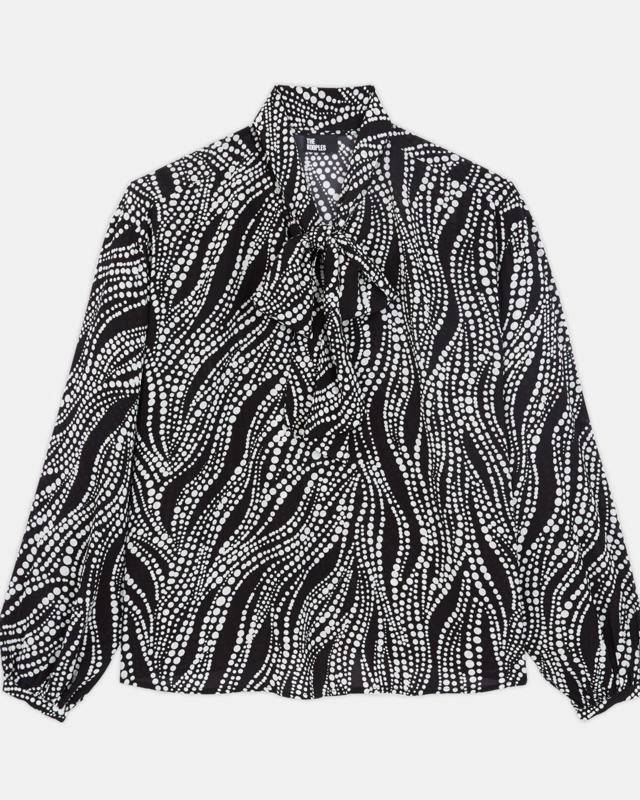 The Kooples WOMEN BLACK WHITE printed top
