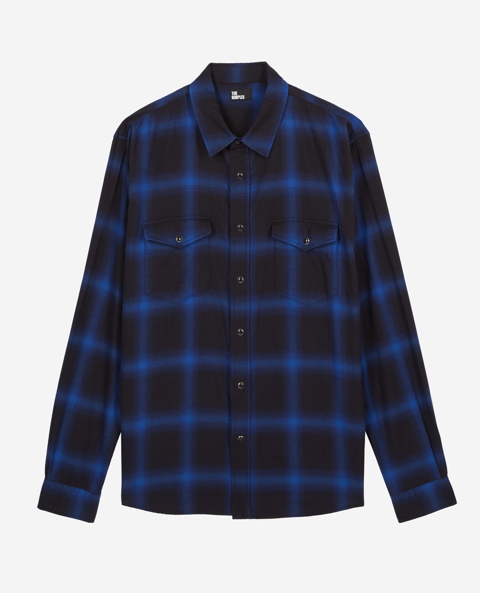 Blue and Black Checked Shirt