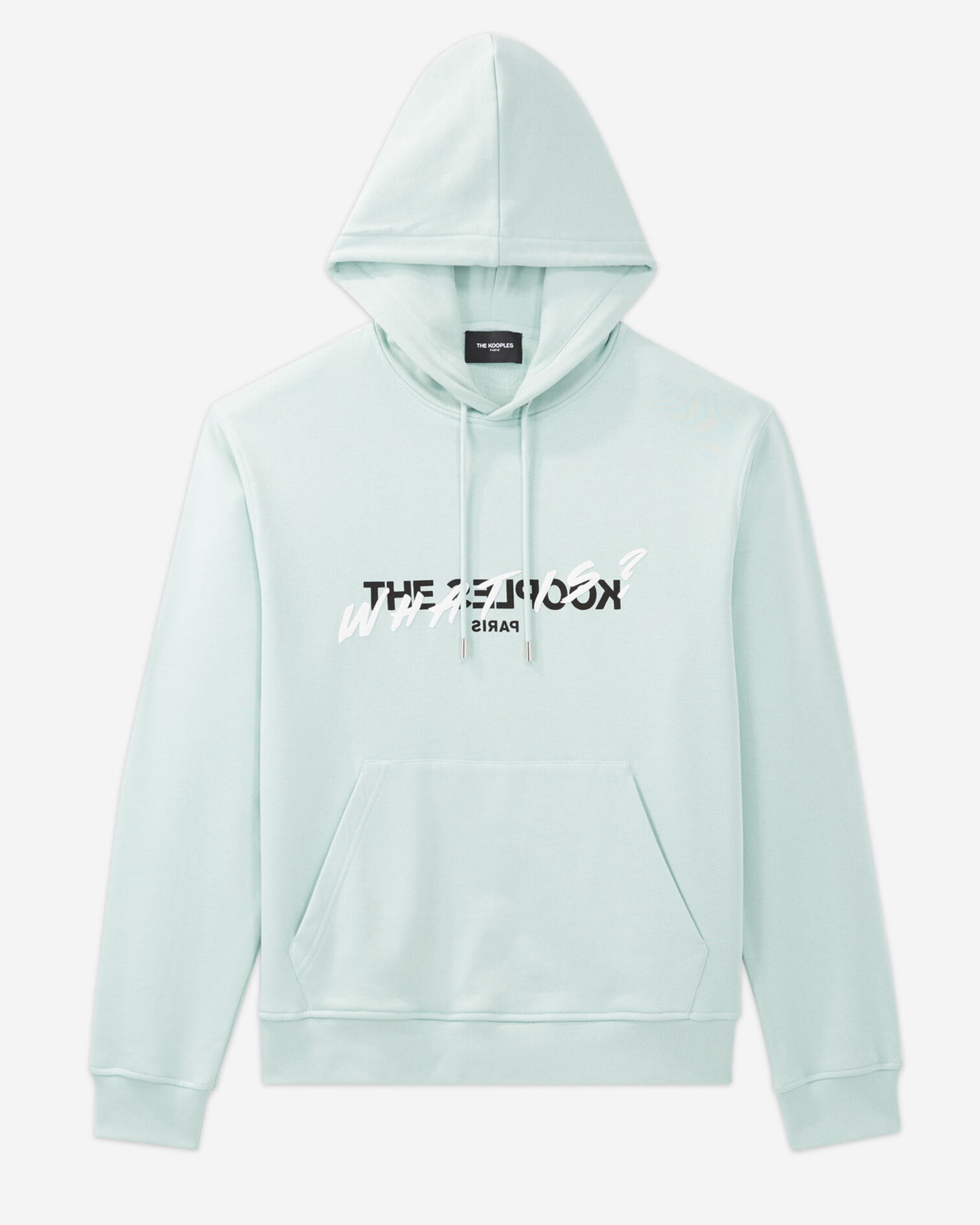 Sweat gris capuche détail What is The Kooples, GRIS BLEU, hi-res image number null