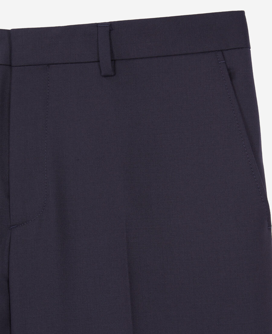 The Kooples HOMME NAVY pantalon de costume bleu marine en laine