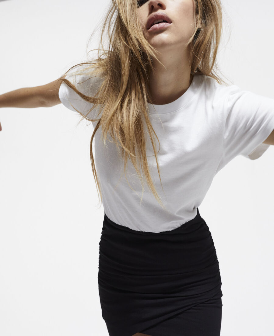 short two-tone cotton dress