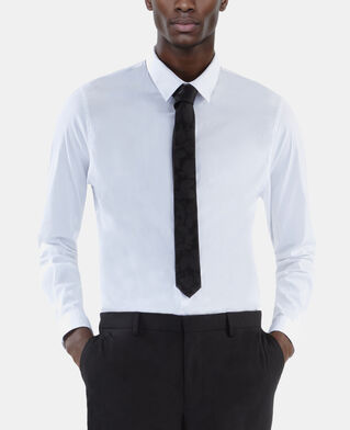 The Kooples HOMME BLACK cravate en soie noire