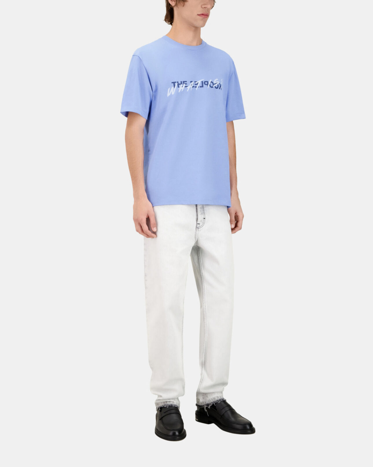 The Kooples HOMME STEEL BLUE t-shirt what is bleu ciel