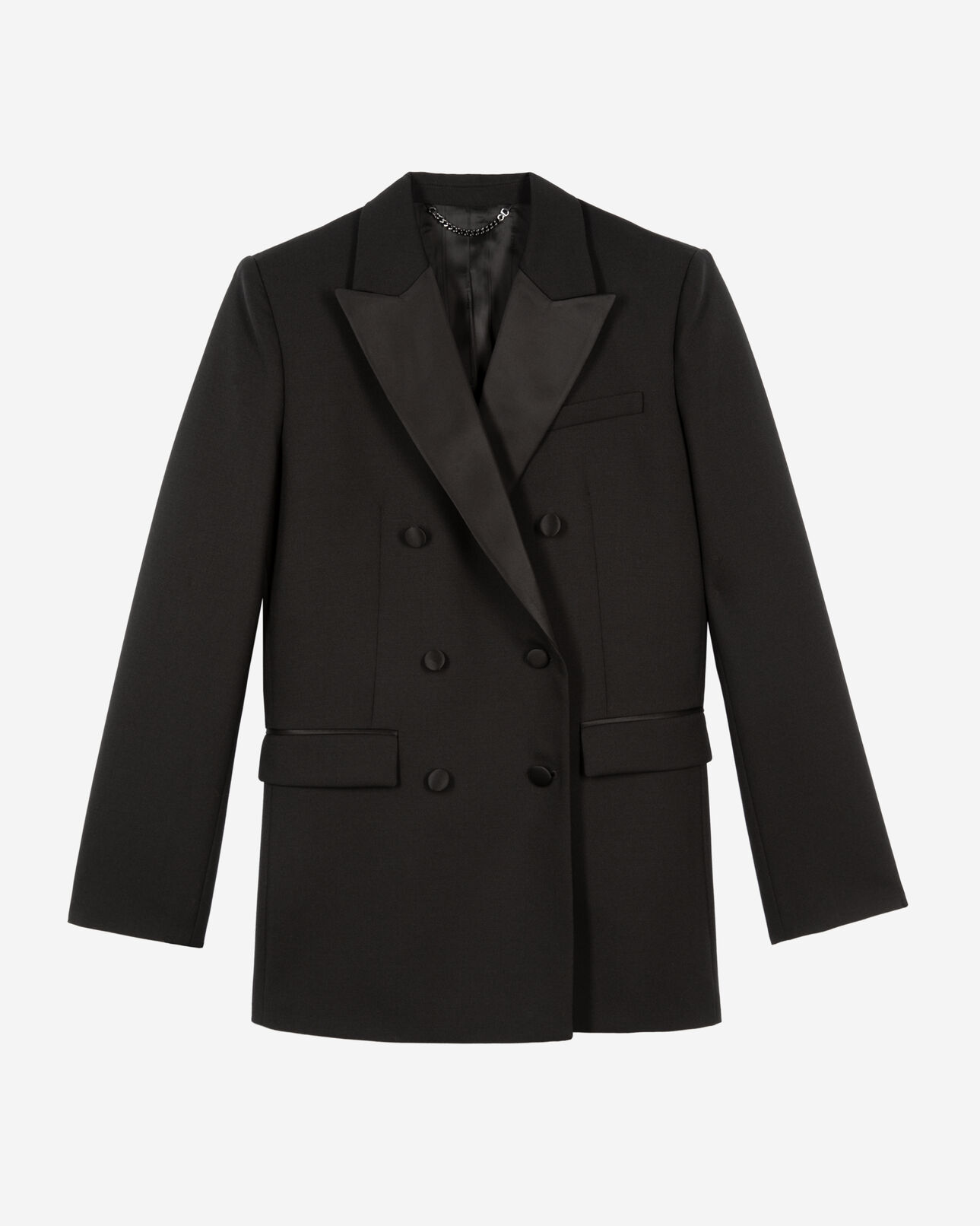 The Kooples FEMME BLACK veste de smoking noire