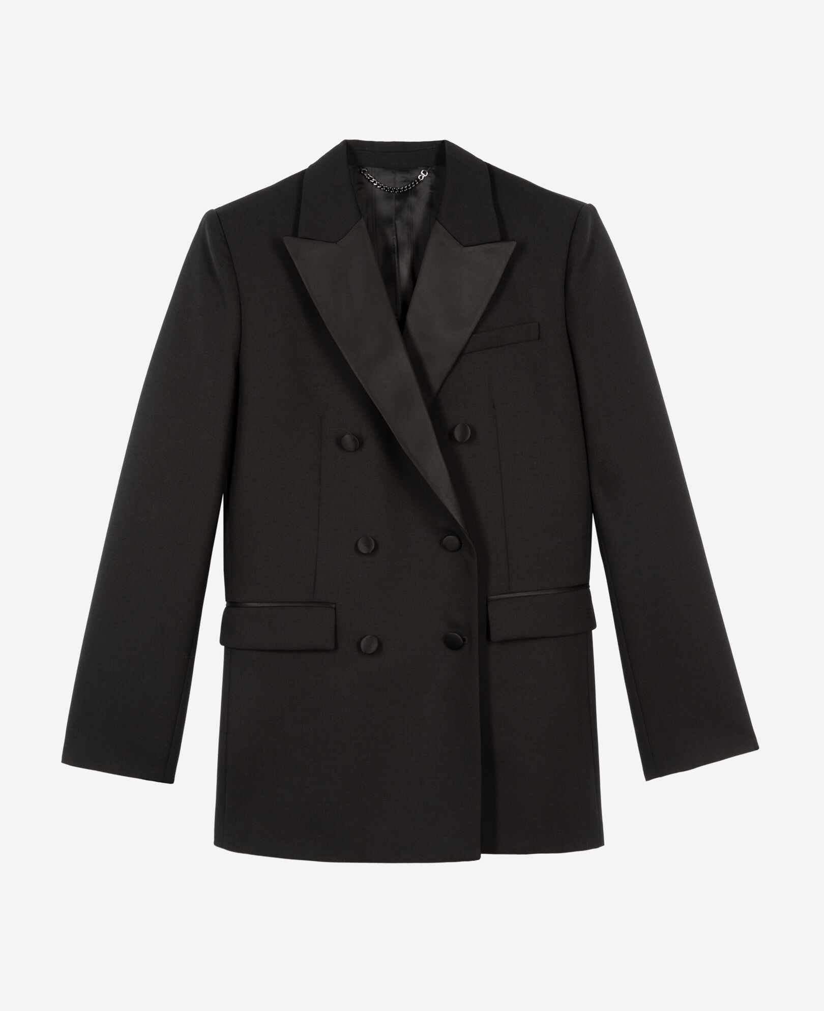 The Kooples WOMEN BLACK black tuxedo jacket